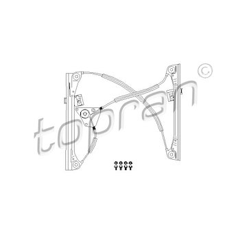 Zvedací zařízení oken TOPRAN 111 266