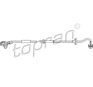Snímač, počet otáček kol TOPRAN 110 489