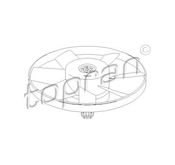 Větrák, chlazení motoru TOPRAN 107 716