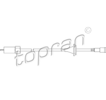 Hřídel tachometru TOPRAN 202 220