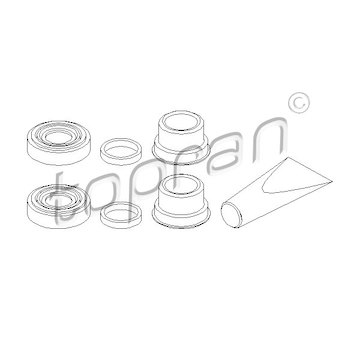 Sada na opravy, brzdový třmen TOPRAN 202 451