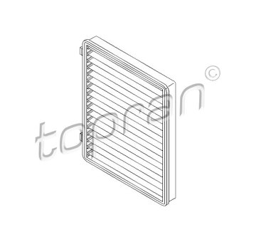 Filtr, vzduch v interiéru TOPRAN 207 481