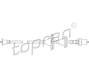 Hřídel tachometru TOPRAN 300 358