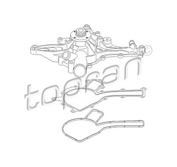 Vodní čerpadlo, chlazení motoru TOPRAN 401 178