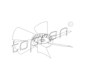 Odvetravani, chlazeni motoru TOPRAN 401 468