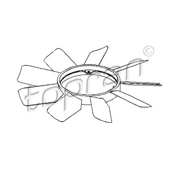 Odvetravani, chlazeni motoru TOPRAN 401 000