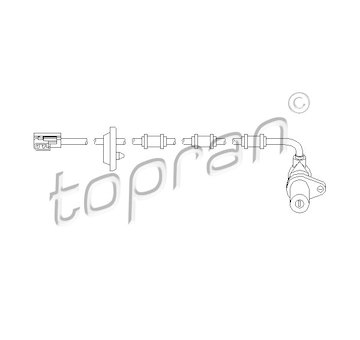 Snímač, počet otáček kol TOPRAN 401 414