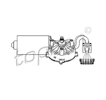 Motor stěračů TOPRAN 401 531