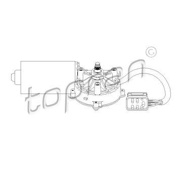 Motor stěračů TOPRAN 401 533
