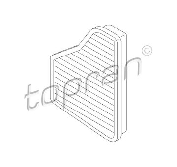 Filtr, vzduch v interiéru TOPRAN 400 213