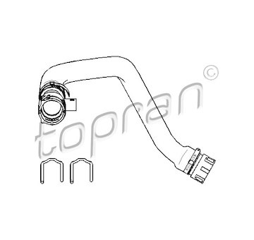 Hadice chladiče TOPRAN 501 567