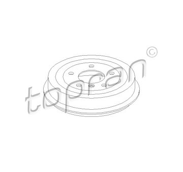 Brzdový buben TOPRAN 500 978