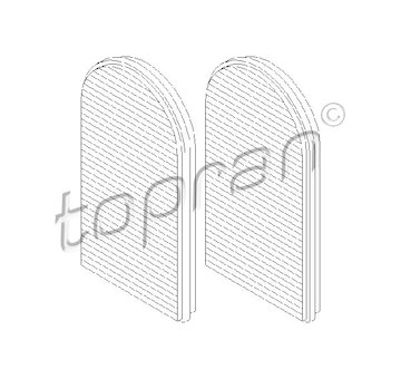 Filtr, vzduch v interiéru TOPRAN 500 673