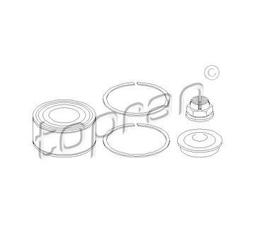 Sada ložisek kol TOPRAN 700 637