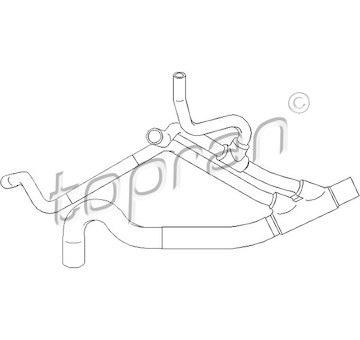 Hadice chladiče TOPRAN 700 496