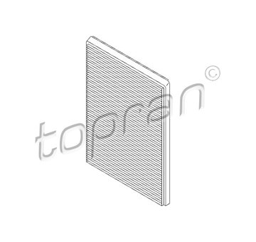 Filtr, vzduch v interiéru TOPRAN 720 320