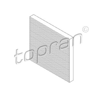 Filtr, vzduch v interiéru TOPRAN 720 338