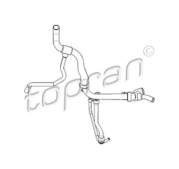 Hadice chladiče TOPRAN 207 717