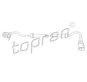 Snímač, počet otáček kol TOPRAN 303 946