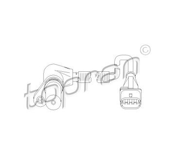 Generátor impulsů, klikový hřídel TOPRAN 207 882