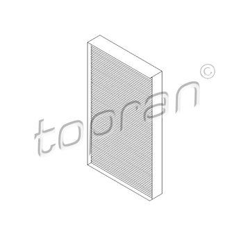 Filtr, vzduch v interiéru TOPRAN 407 735