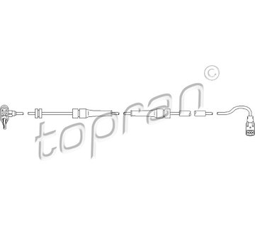 Snímač, počet otáček kol TOPRAN 722 806