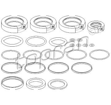 Sada těsnění, řídicí mechanismus TOPRAN 501 449