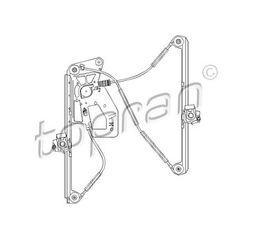 Zvedací zařízení oken TOPRAN 501 827