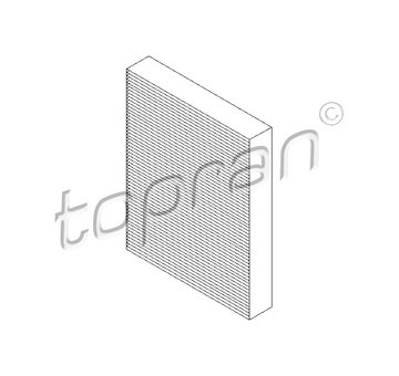 Filtr, vzduch v interiéru TOPRAN 113 022
