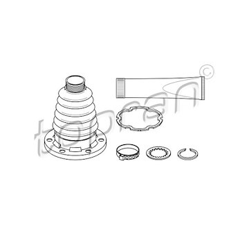 Sada měchů, hnací hřídel TOPRAN 111 781