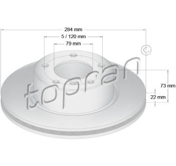 Brzdový kotouč TOPRAN 501 710