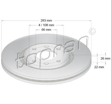 Brzdový kotouč TOPRAN 720 245