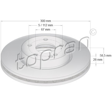 Brzdový kotouč TOPRAN 401 930