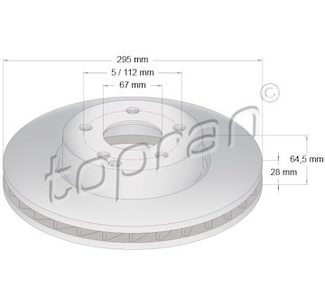 Brzdový kotouč TOPRAN 401 899