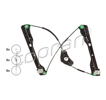 Zvedací zařízení oken TOPRAN 116 297