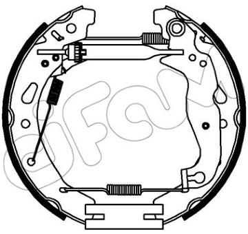 Sada brzdových čeľustí CIFAM 151-344