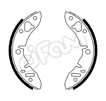 Sada brzdových čelistí CIFAM 153-004