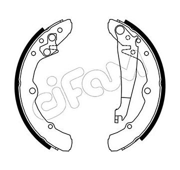 Sada brzdových čelistí CIFAM 153-008