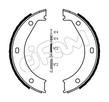 Sada brzd. čeľustí parkov. brzdy CIFAM 153-013K
