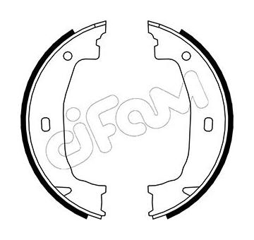 Sada brzdových čelistí, parkovací brzda CIFAM 153-018