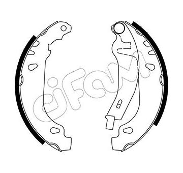 Sada brzdových čelistí CIFAM 153-022Y