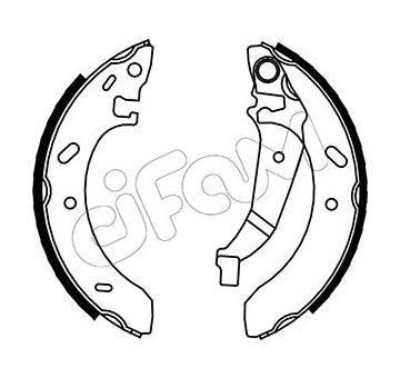 Sada brzdových čeľustí CIFAM 153-030