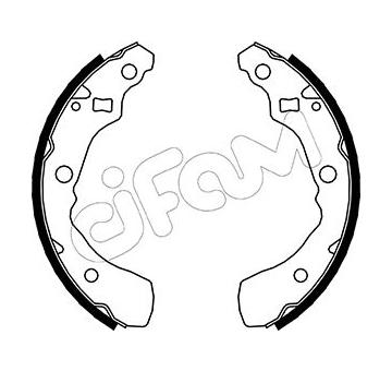 Sada brzdových čelistí CIFAM 153-041