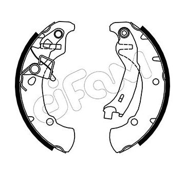 Sada brzdových čelistí CIFAM 153-044