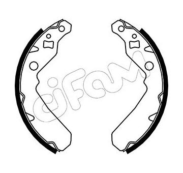 Sada brzdových čelistí CIFAM 153-045