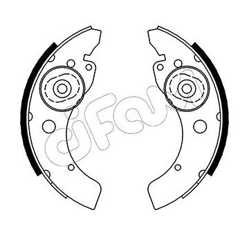 Sada brzdových čelistí CIFAM 153-053