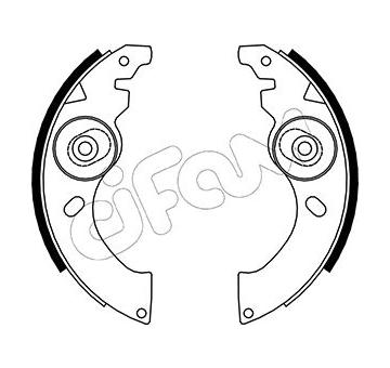 Sada brzdových čelistí CIFAM 153-054