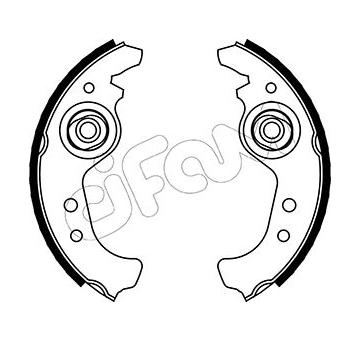 Sada brzdových čelistí CIFAM 153-063