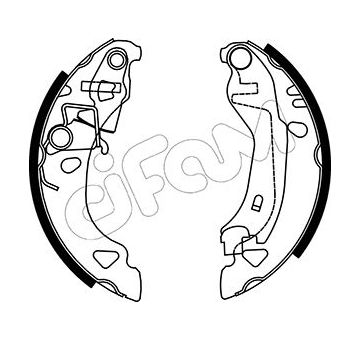 Sada brzdových čelistí CIFAM 153-070