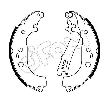 Sada brzdových čelistí CIFAM 153-088